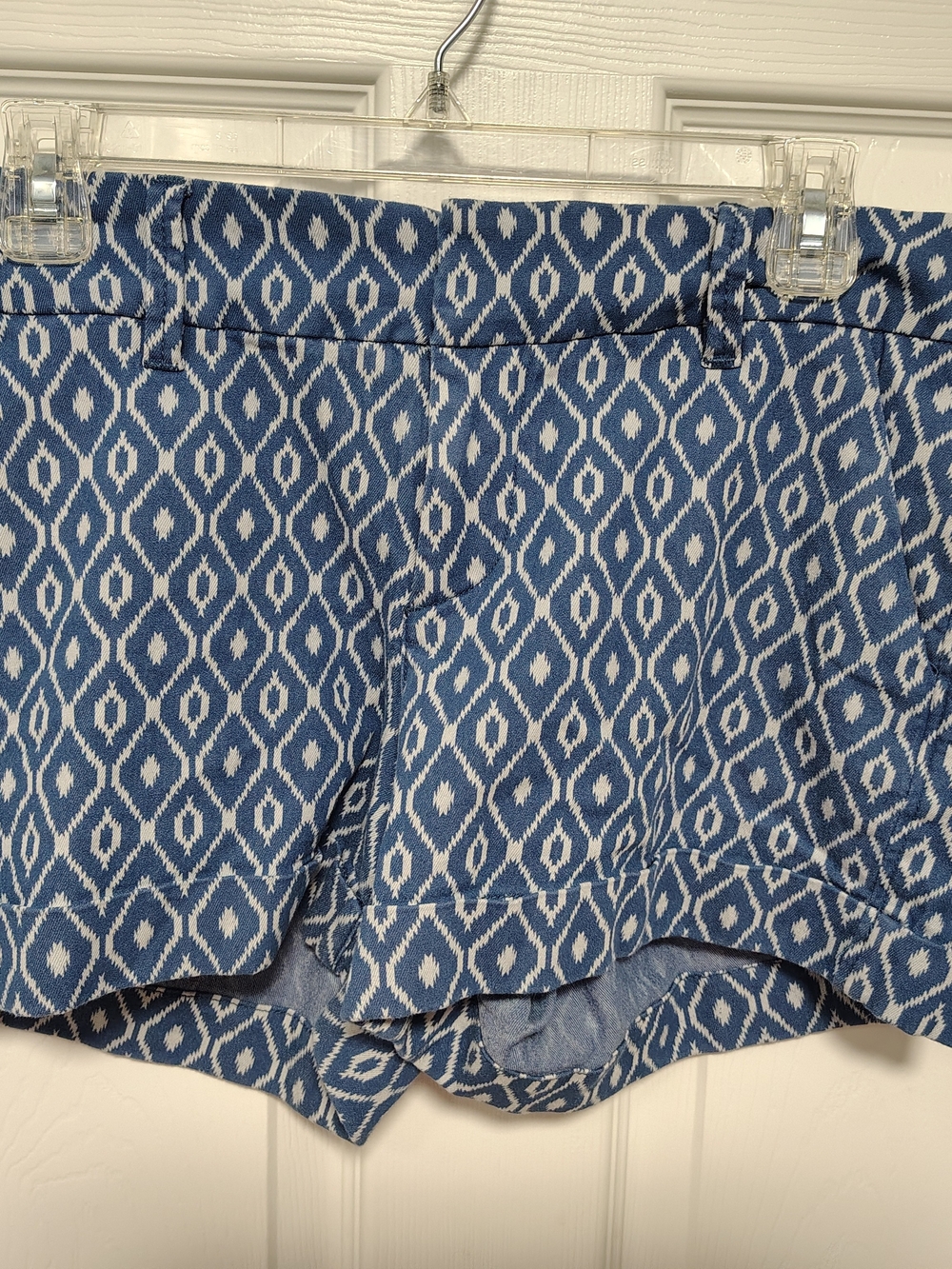 Dear John Blue & White Ikat Print Skort